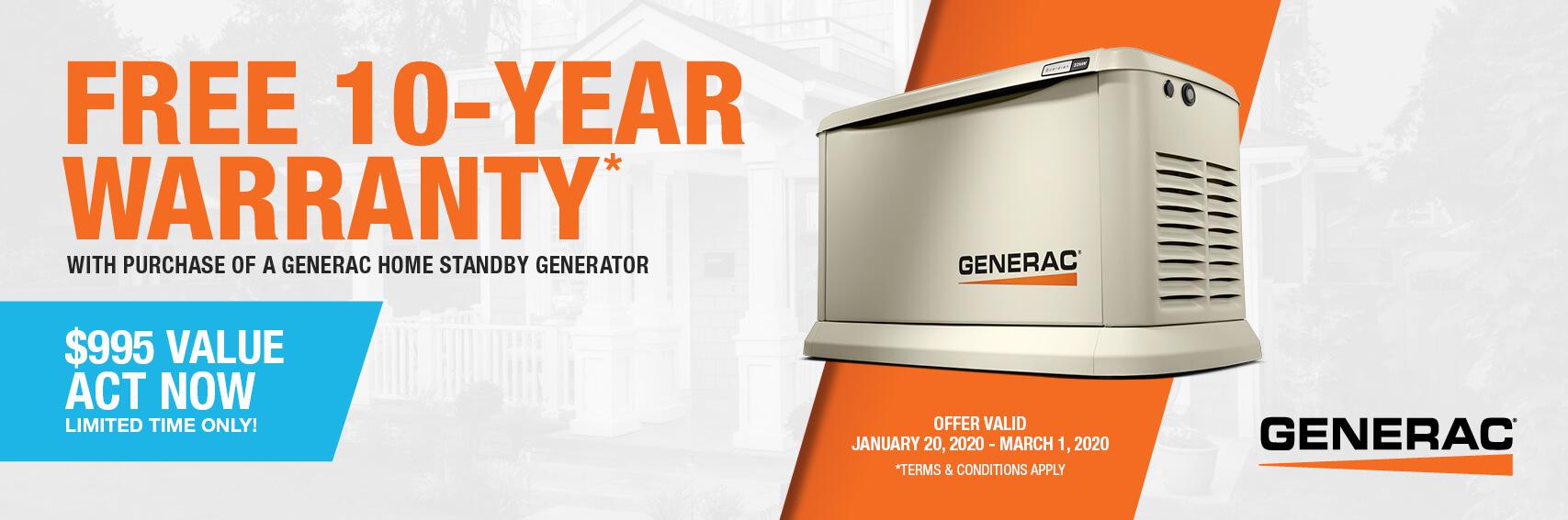 Homestandby Generator Deal | Warranty Offer | Generac Dealer | Celebration, FL